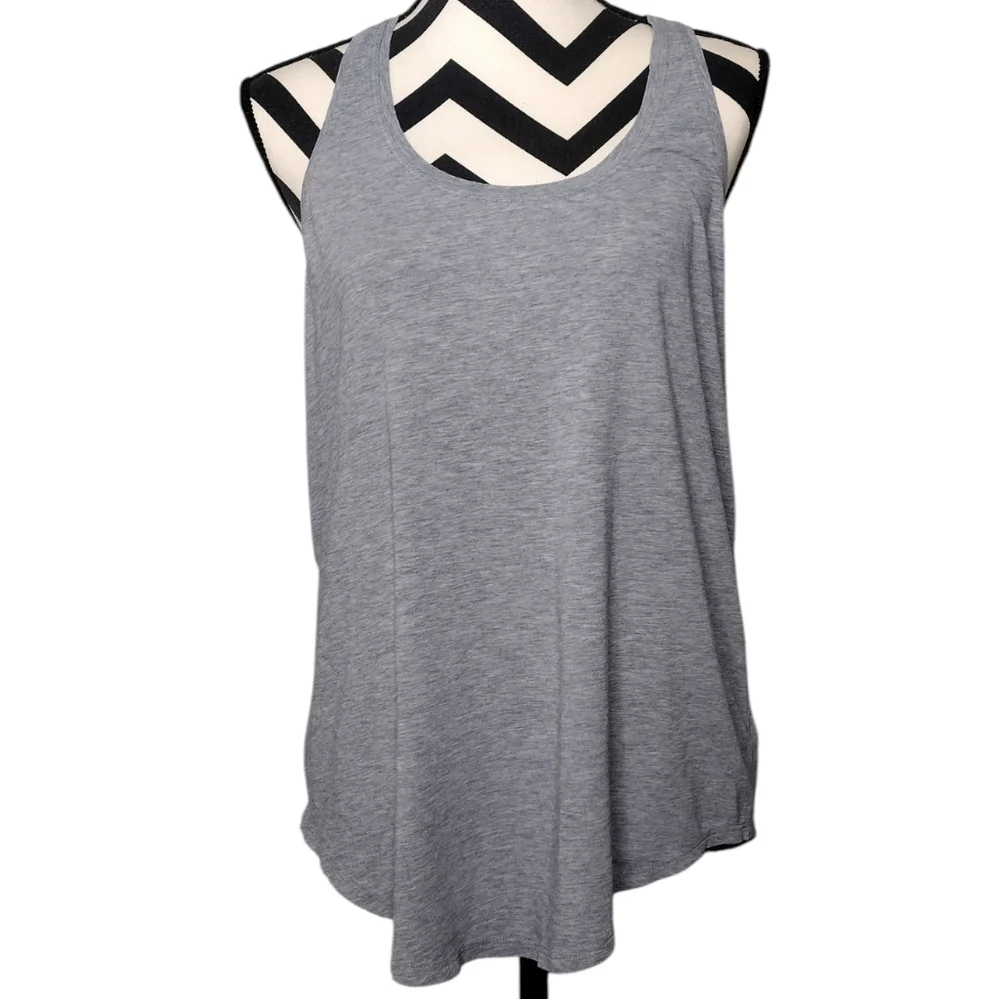 Lululemon Women's Gray Workout Running Athletic Tank Top Sz 16